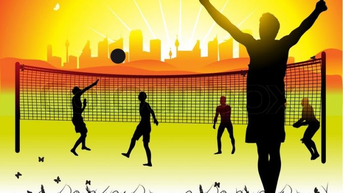 1644858-peoples-play-on-volleyball-on-nature-summer
